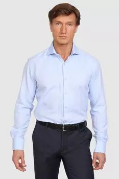 Рубашка приталенная из хлопка KANZLER