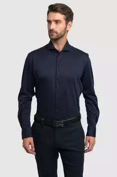 Рубашка приталенная из хлопка KANZLER