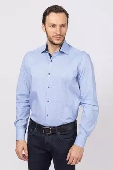 Рубашка приталенная из хлопка KANZLER
