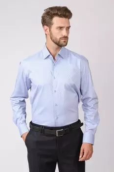Рубашка приталенная из хлопка KANZLER