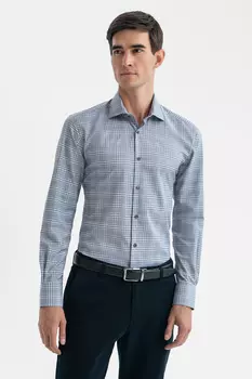 Сорочка из хлопка в клетку с технологией легкой очистки