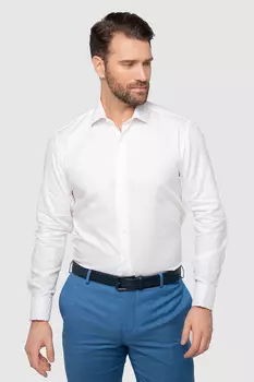 Сорочка Limited edition приталенная из хлопка с защитой от пятен