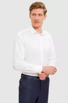 Сорочка полуприталенная из хлопка