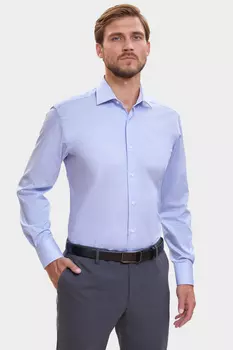 Сорочка полуприталенная из хлопка