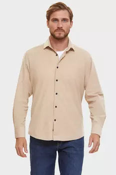 Сорочка полуприталенная из хлопка