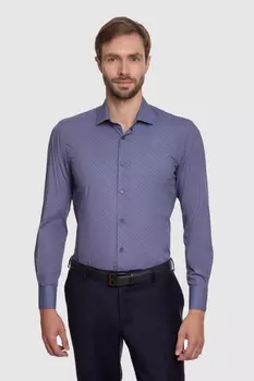 Сорочка полуприталенная из хлопка KANZLER