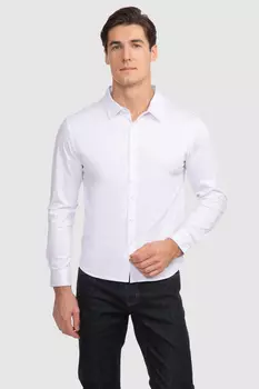 Сорочка приталенная из хлопка KANZLER