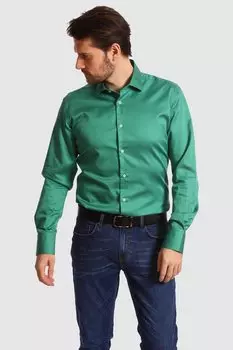 Сорочка приталенная из хлопка KANZLER