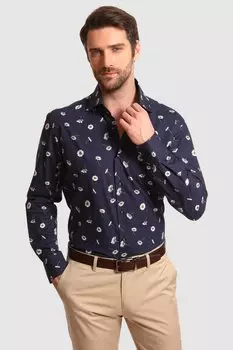 Сорочка приталенная из хлопка KANZLER