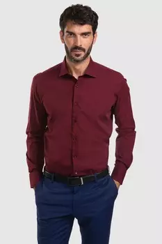 Сорочка приталенная из хлопка KANZLER