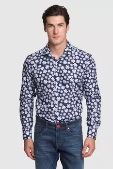 Сорочка приталенная из хлопка KANZLER