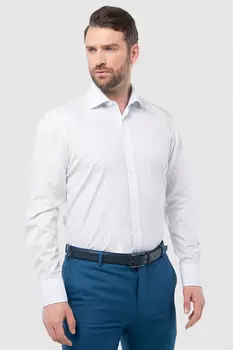 Сорочка приталенная из хлопка, легкая в уходе