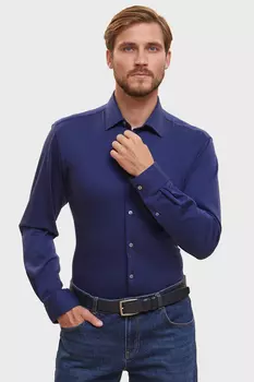 Сорочка приталенная Limited edition из хлопка и шелка