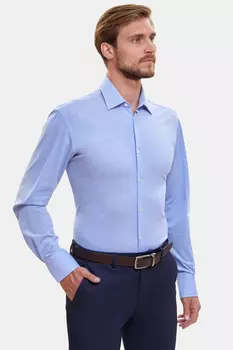 Сорочка приталенная Limited edition из хлопка, устойчивого к сминанию