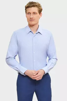 Сорочка приталенная с узором