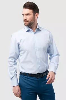 Сорочка прямая из хлопка, легкая в уходе