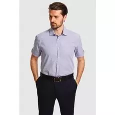 Сорочка прямая из хлопка с коротким рукавом KANZLER