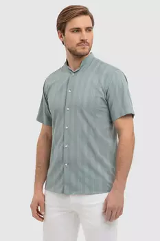 Сорочка с коротким рукавом в полоску