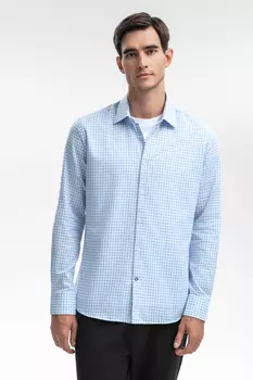 Сорочка в клетку из австрийской хлопковой ткани Getzner