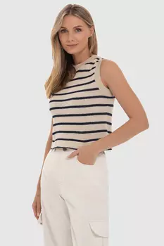 Трикотажный топ в полоску