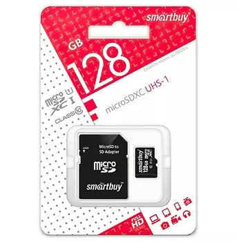 Карта памяти SmartBuy 128GB microSDXC Class10