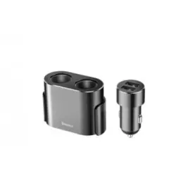 Автомобильное зарядное устройство Baseus High Efficiency One to Two Cigarette Lighter Black