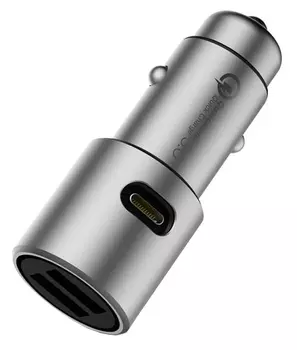 Автомобильное зарядное устройство Xiaomi Car Charger QC 3.0 2USB Type-C (CZCDQ02ZM)