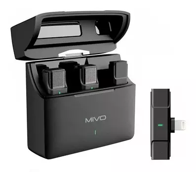 Беспроводной Bluetooth петличный микрофон Mivo MK-620L (Lightning)