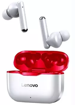 Беспроводные наушники Lenovo LirePods LP1 White Red