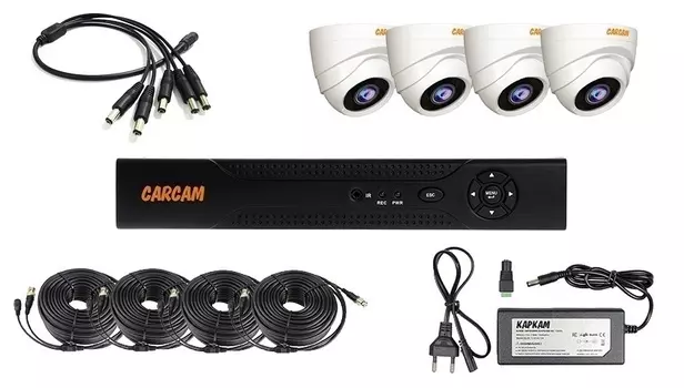 Готовый комплект видеонаблюдения CARCAM KIT 1M-1