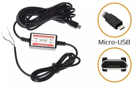 Smart-адаптер питания CARCAM PWR5V Micro-USB S