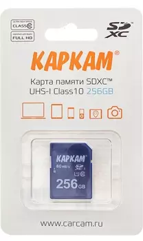 CARCAM SDXC 256GB Class 10