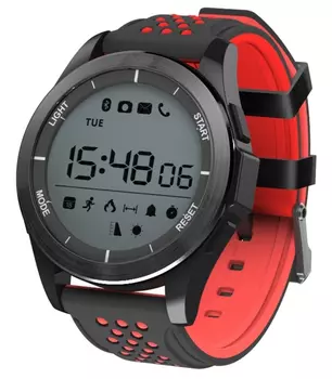Часы CARCAM SMART WATCH F3 - BLACK, Красный силикон
