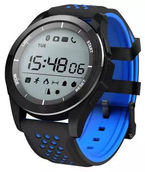 Часы CARCAM SMART WATCH F3 - BLACK, Синий силикон