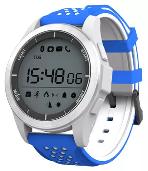 Часы CARCAM SMART WATCH F3 - WHITE, Синий силикон