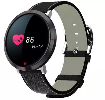 Часы CARCAM Smart Watch S2 черная кожа