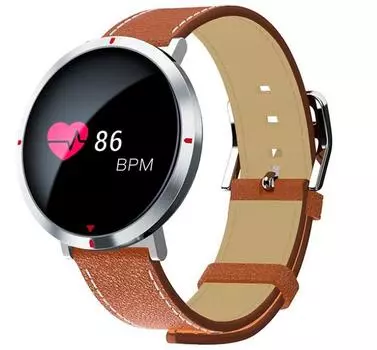 Часы CARCAM Smart Watch S2 коричневая кожа