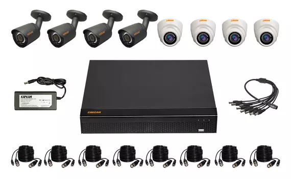 Готовый комплект видеонаблюдения CARCAM VIDEO KIT 2M-7 8 камер