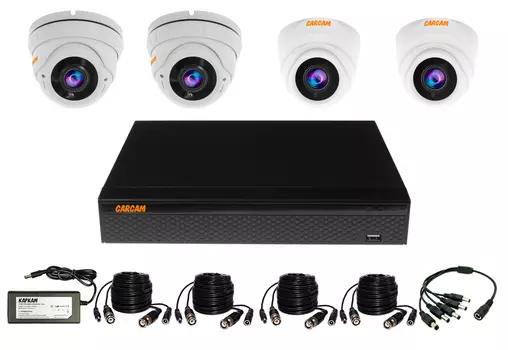 Готовый комплект видеонаблюдения CARCAM VIDEO KIT 5M-12 4 камеры