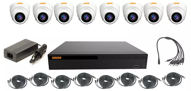 Готовый комплект видеонаблюдения CARCAM VIDEO KIT-9 8 камер