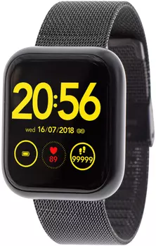 Часы CARCAM SMART WATCH GT1 - BLACK, Черный металл