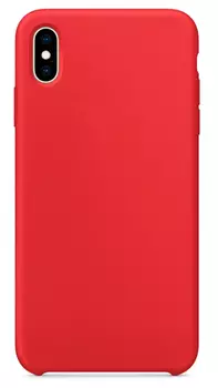 Чехол для iPhone XS Max Silicon case Apple WS красный