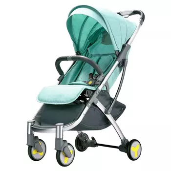 Детская коляска-трансформер Xiaomi Bebehoo Start Lightweight Four-wheeled Stroller Green