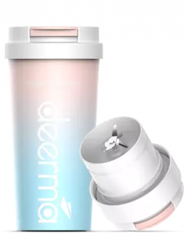 Фитнес-блендер Xiaomi Deerma Insulation Juice Cup Pink Blue (DEM-NU90)