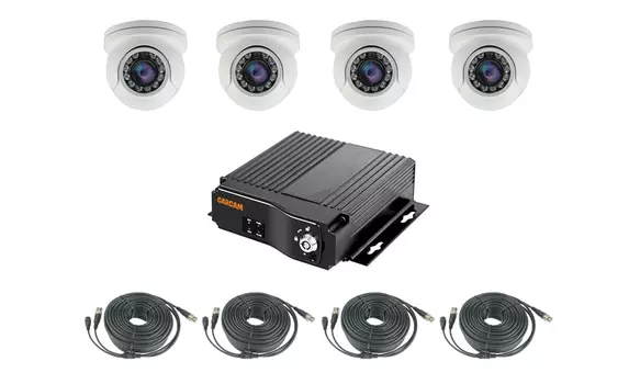 Готовый комплект для аудио и видеофиксации CARCAM AUTO KIT 798A/4