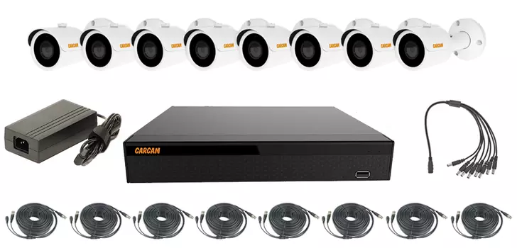 Готовый комплект видеонаблюдения CARCAM KIT 2M-23 8 камер