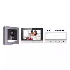 Комплект 2-х проводного видеодомофона HikVision DS-KIS702-P(B)