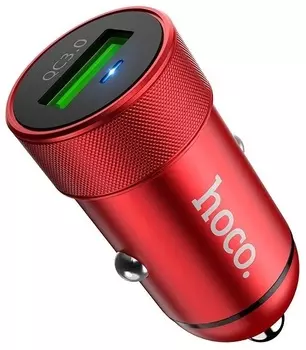 Автомобильное зарядное устройство Hoco Z32 Red