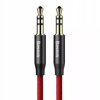 Кабель AUX Baseus Yiven Audio Cable M30 1m Red-Black (CAM30-B91)