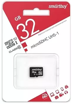 Карта памяти SmartBuy 32GB microSDHC Class10 (без адаптера)